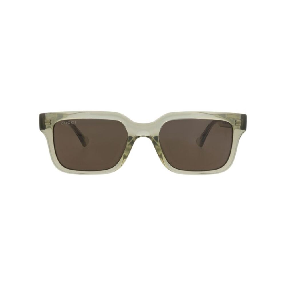 Gucci Square-Frame Injection Sunglasses Green Mens